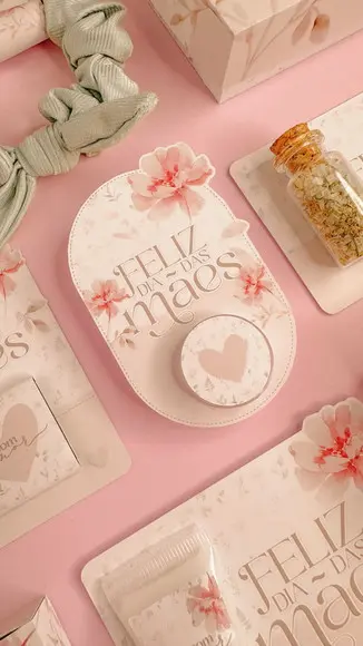 Card com Mini Hidratante para as Mãos Dia das Mães