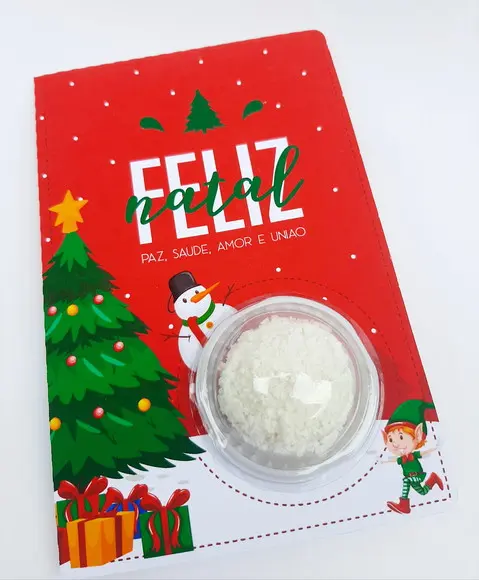 Cartão de Natal com Blister para 1 Docinho