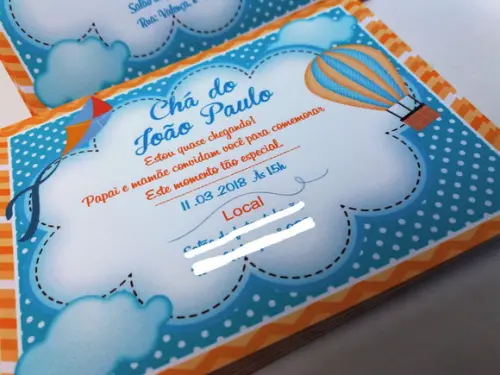 Convite Balões e pipas