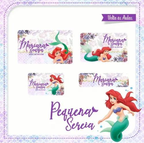 Etiqueta escolar Ariel