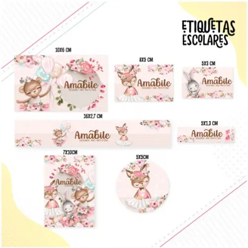 Etiqueta Escolar Ballet