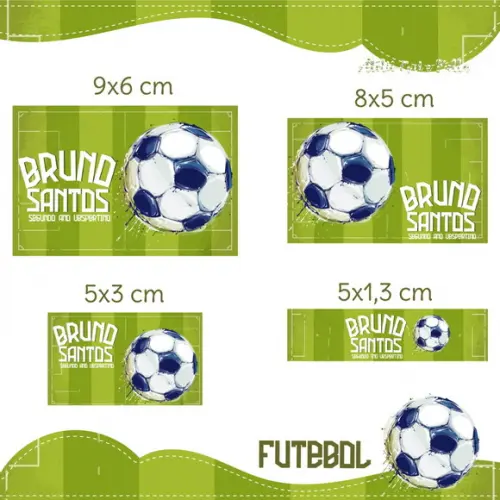 Etiqueta escolar Futebol
