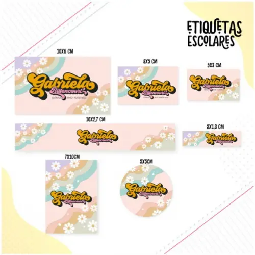 Etiqueta Escolar Groove