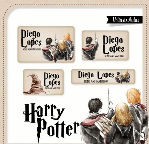Etiqueta Escolar Harry Potter
