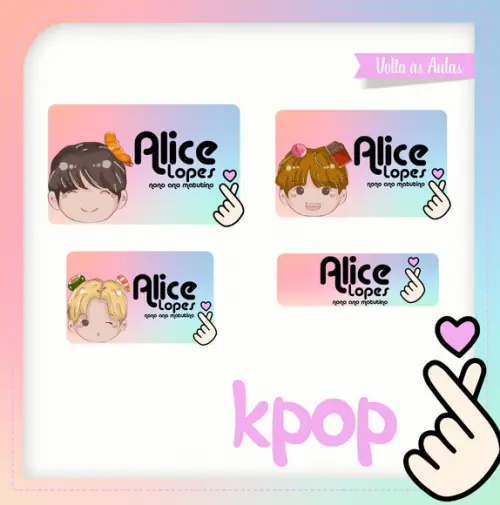 Etiqueta escolar Kpop
