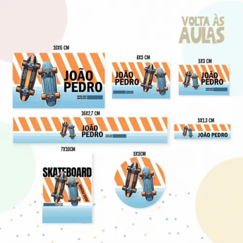 Etiqueta Escolar Skate