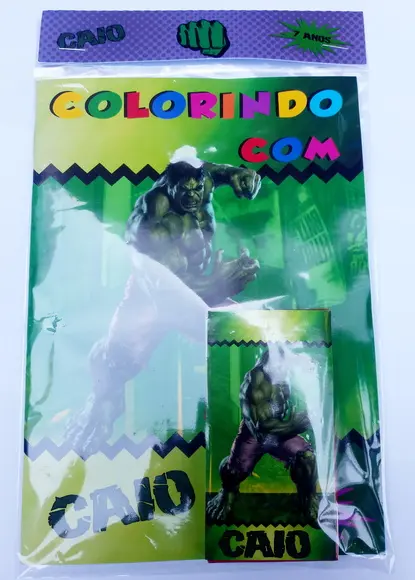 Kit colorir Hulk