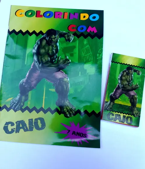 Kit colorir Hulk