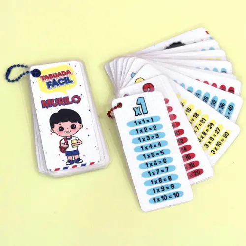 Kit Tabuada Fácil Personalizada (4 Operações)