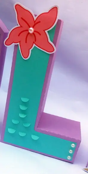 Letras 3d Pequena Sereia