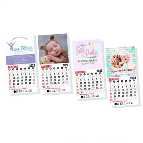 Mini Calendário de Geladeira 2023