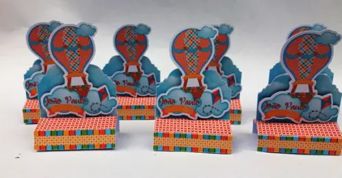 Porta Chocolate Duplo - Balões e Pipas