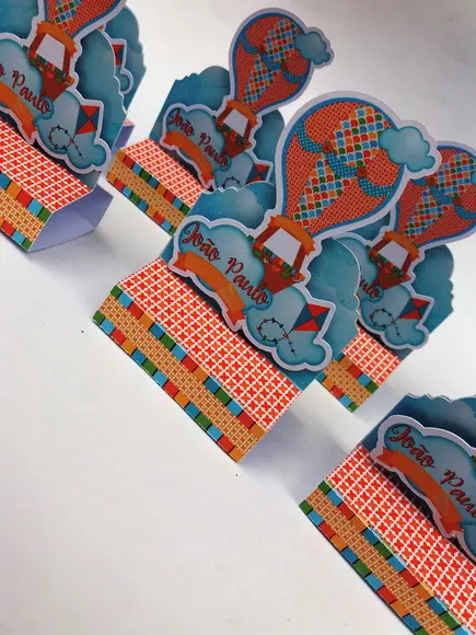 Porta Chocolate Duplo - Balões e Pipas