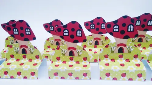 Porta chocolate duplo Joaninha