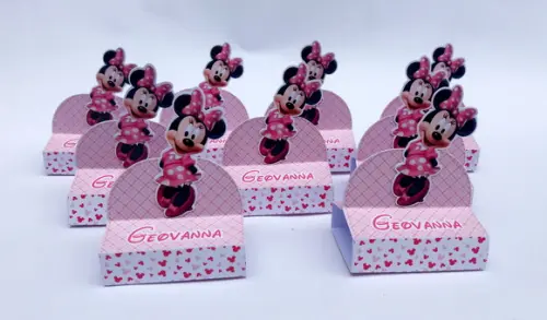 Porta chocolate duplo Minnie
