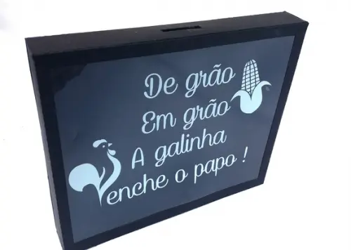 Quadro cofre em scrap (PAPEL)