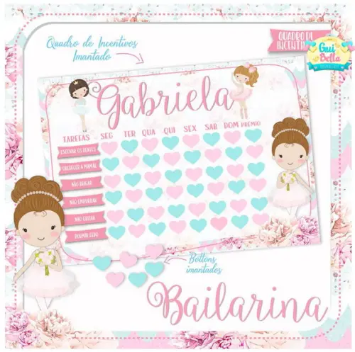 Quadro de Incentivos Bailarina