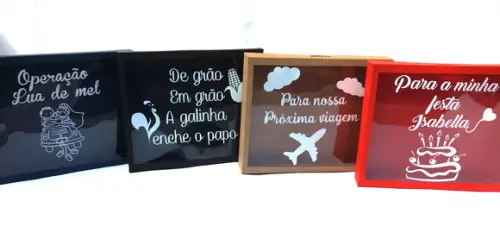 Quadro cofre em scrap (PAPEL)