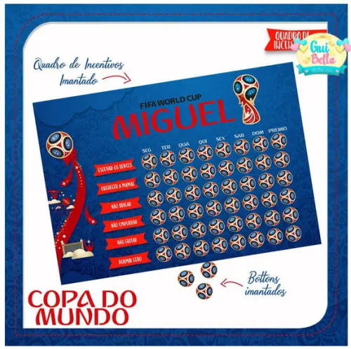 Quadro de Incentivos Copa do mundo