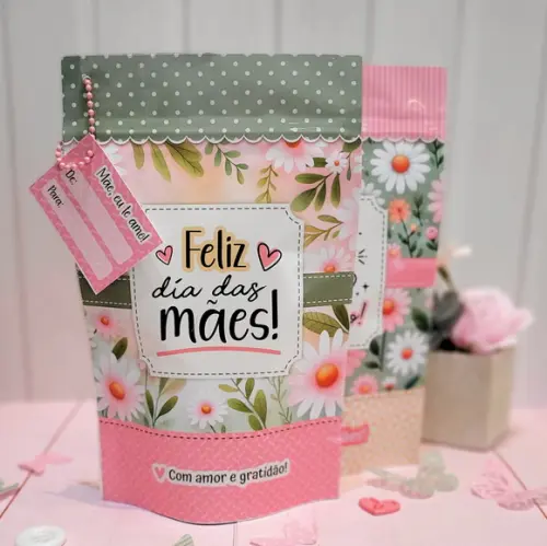 Saquinho Zip Lock Personalizado - Dia das Mães