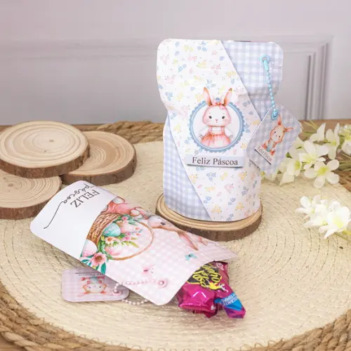 Saquinho Zip Lock Personalizado - Páscoa