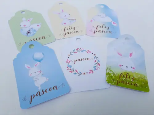 Tag decorativa de Páscoa