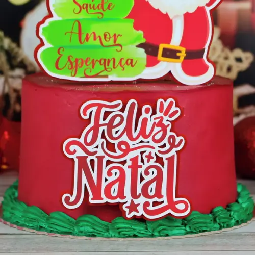 Topo de Bolo Feliz Natal