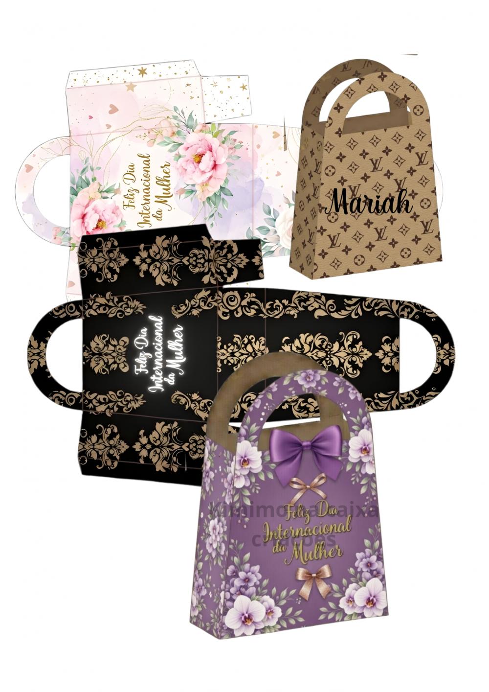Arquivo Digital Mini Bag Lembrancinha Personalizável – PDF par