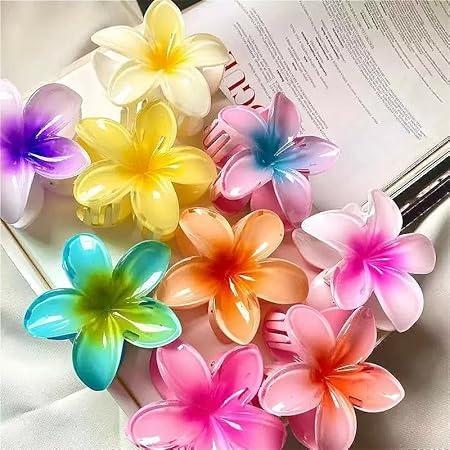 Kit Presilha de Flor para Cabelo Flower Clip Moda Blogueira Praia