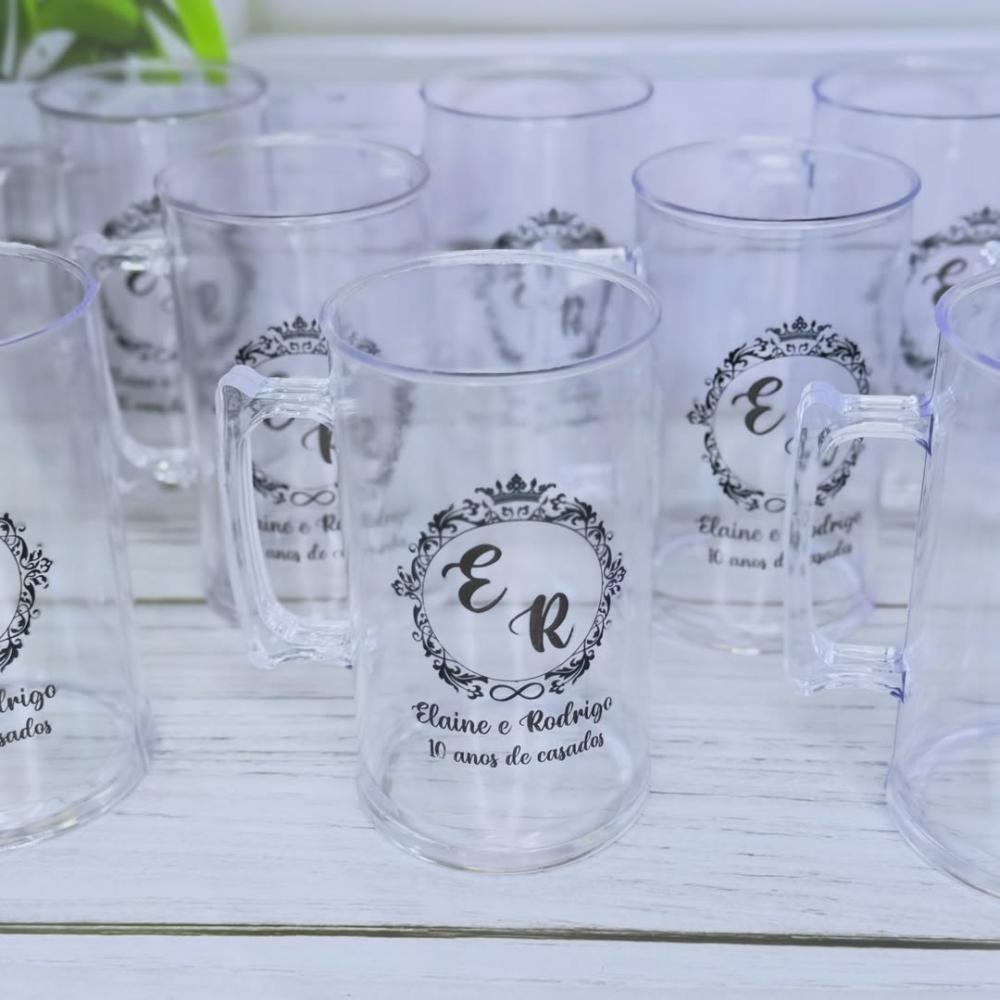 Caneca Acrílica Personalizada 300ml para Eventos e Empresas