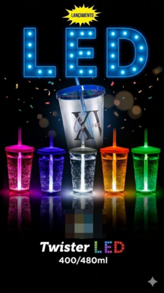 Copo com LED Personalizado: Brinde para Festas e Eventos