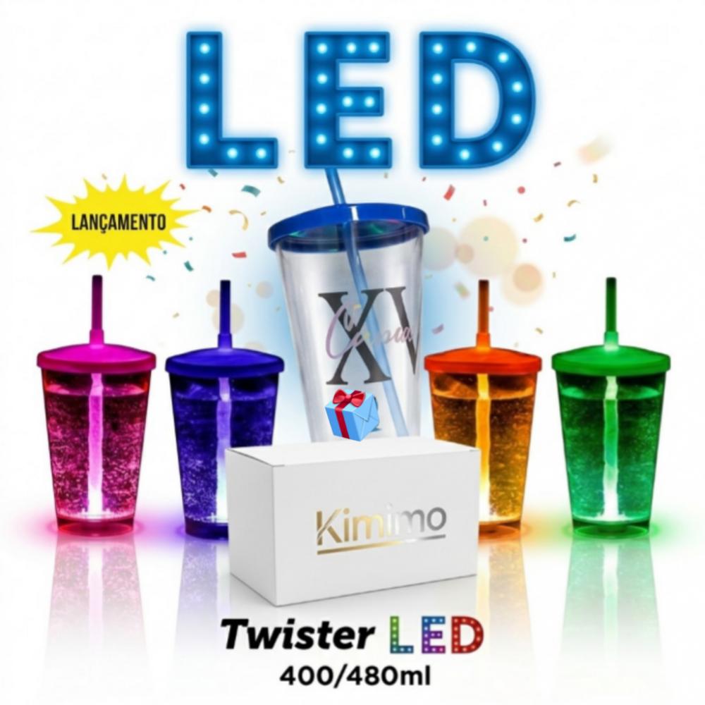 Copo com LED Personalizado: Brinde para Festas e Eventos