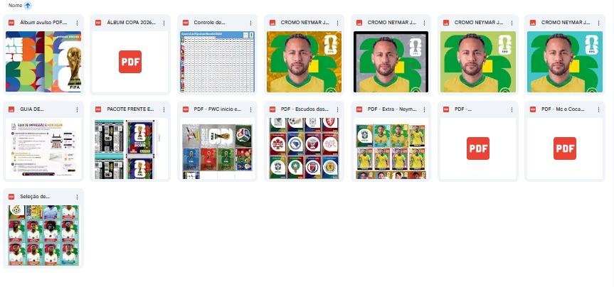 ALBUM DA COPA 2026 - PDF PARA IMPRIMIR 980 FIFURINHAS COMPLETO