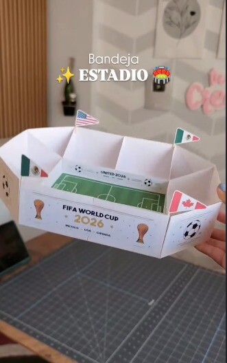 ARQUIVO DIGITAL BANDEJA ESTÁDIO. PEGUE E MONTE SUA BANDEJA PARA 