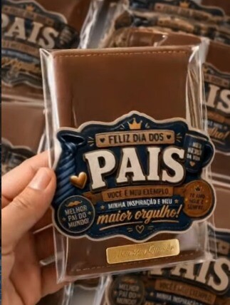 Carteira Masculina Personalizada para o pais - Presente Dia dos P