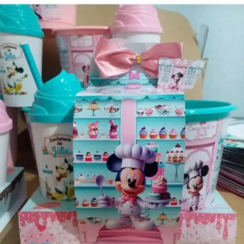 KIT CINEMA PERSONALIZADO NA CAIXA TEMÁTICA BALDE DE PIPOCA 1,8 E COPO 400ML PERSONALIZADO LEMBRANCINHA PARA FESTA DE ANIVERSÁRIO - SÃO 10 KITS