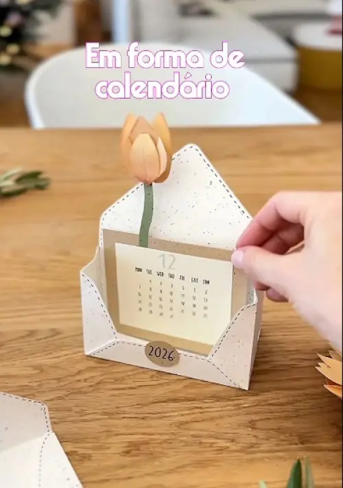 Calendário Tulipas em PDF para Imprimir – Download Imediato. C