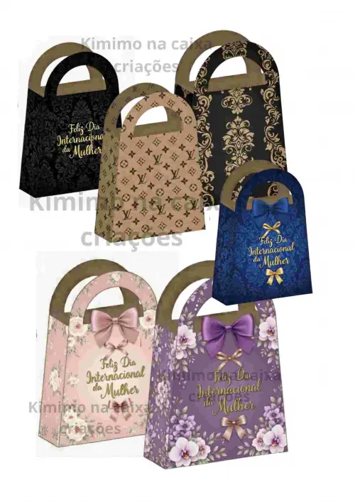 Arquivo Digital Mini Bag Lembrancinha Personalizável – PDF para Impressão