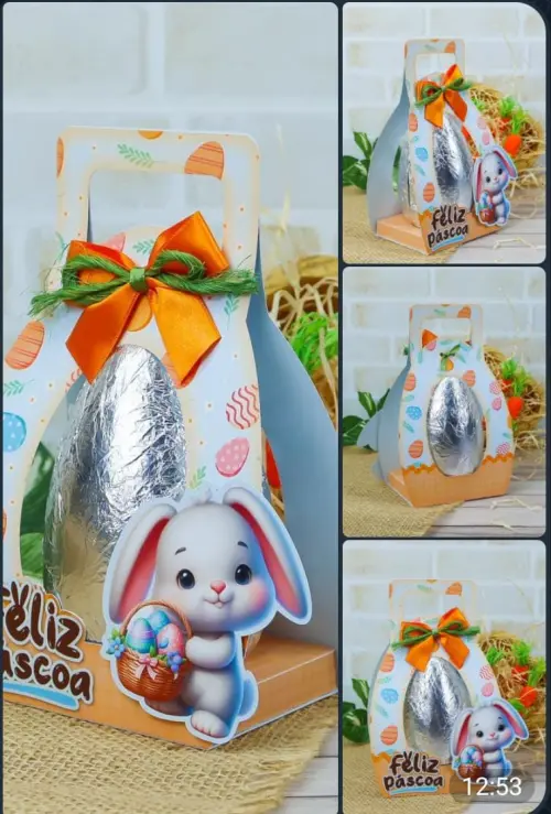 Arquivo digital  Páscoa Suporte para Ovo de Páscoa 250g