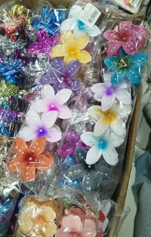 Presilhas de FLor piranha de cabelo Tamanho G para lembrancinha,