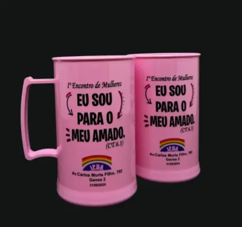 Caneca Acrílica 300ml Personalizada | Brinde para Eventos, Empresas e Igrejas