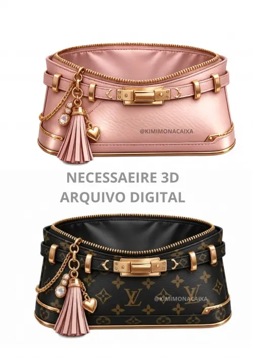 Necessaire 3D Luxo – Arquivo Digital para Impressão e Montagem