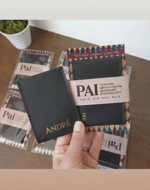 Carteira Masculina Personalizada para o pais - Presente Dia dos P