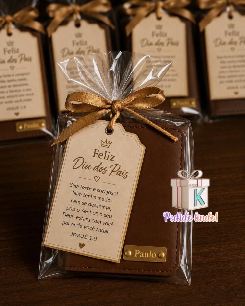 Carteira Masculina Personalizada para o pais - Presente Dia dos P