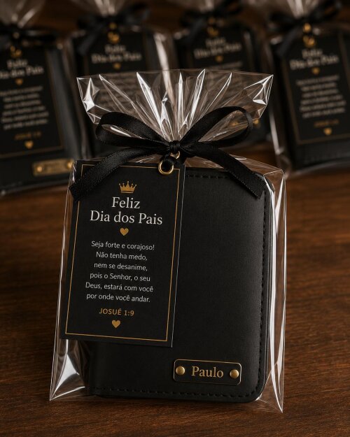 Carteira Masculina Personalizada para o pais - Presente Dia dos P
