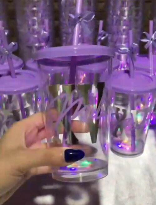 Copo Com LED personalizado Brinde para Festas, empresas, eventos