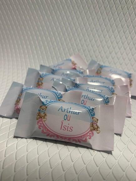 Balinha Personalizada Chá Revelação Rosa e Azul