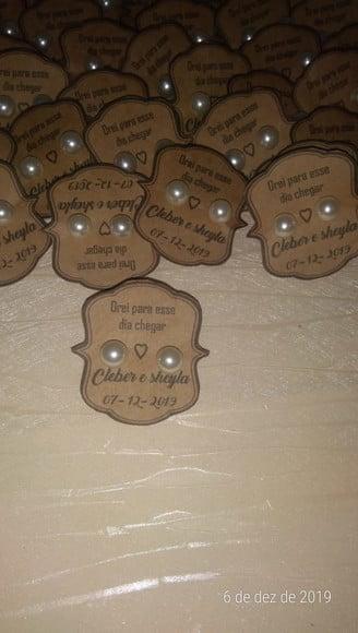 Brinco Personalizado Casamento C&S