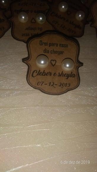 Brinco Personalizado Casamento C&S