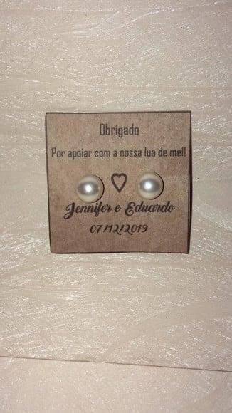 Brinco Personalizado Casamento